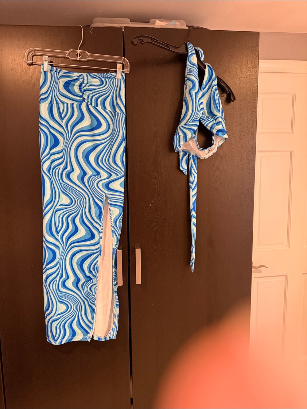 Princess Polly Blue Swirl Two-Piece Kids Pajama Set